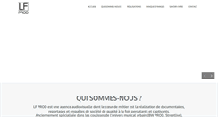 Desktop Screenshot of lf-prod.com